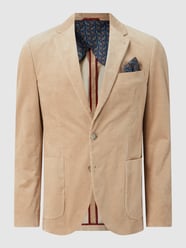 Slim Fit 2-Knopf-Sakko aus Cord Modell 'Max' von MCNEAL Beige - 25