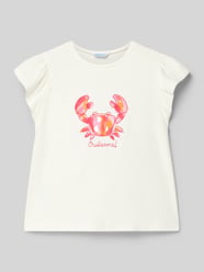 T-shirt z motywem i okrągłym dekoltem od Mayoral - 34