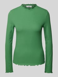 Shirt met lange mouwen in riblook van Marc O'Polo Denim Groen - 48