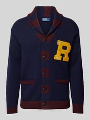 Cardigan mit Umlegekragen von Polo Ralph Lauren Blau - 14