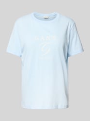 T-shirt met labelprint van Gant - 6