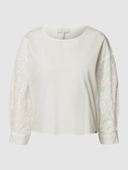 Blusenshirt mit Lochstickereien von Cinque Weiß - 8