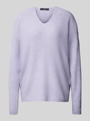 Regular Fit Strickpullover mit V-Ausschnitt Modell 'CREWLEFILE' von Vero Moda Blau - 24