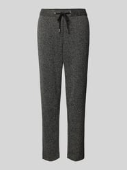 Relaxed Fit Jogpants mit Elastikbund und Fischgrat-Struktur von s.Oliver BLACK LABEL Grau - 2