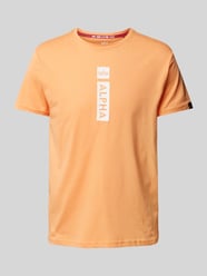 T-Shirt aus reiner Baumwolle von Alpha Industries Orange - 6