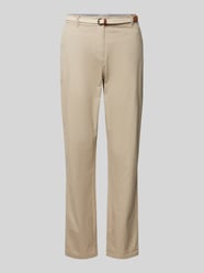 Casual Fit Chino mit Gürtel von Christian Berg Woman Beige - 28