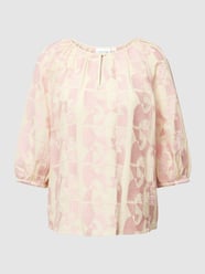 Bluse mit Strukturmuster von comma Casual Identity Beige - 36