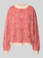 Sweter o kroju comfort fit z dzianiny z dodatkiem wełny model ‘JENNA’ od PIECES - 38