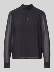 Regular Fit Langarmbluse mit Schlüsselloch-Ausschnitt von s.Oliver BLACK LABEL - 23