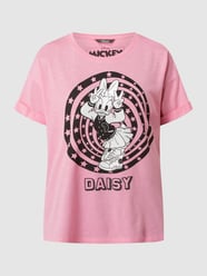 T-Shirt aus Baumwoll-Viskose-Mix  von Princess Goes Hollywood Rosa - 40