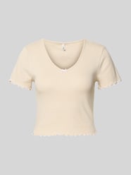 Slim Fit T-Shirt aus Baumwoll-Mix Modell 'CARLOTTA' von Only - 43