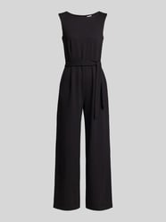 Jumpsuit aus Viskose-Mix mit Bindegürtel von Jake*s Collection - 37