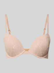 Regular fit beha met kant, model 'Plunge' van Calvin Klein Underwear Beige - 5