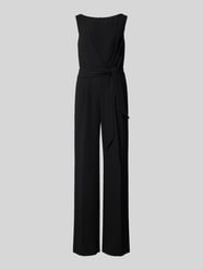 Slim Fit Jumpsuit mit Bindegürtel von Vera Mont Schwarz - 2