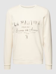 Sweatshirt mit Label-Print von La Martina Weiß - 12
