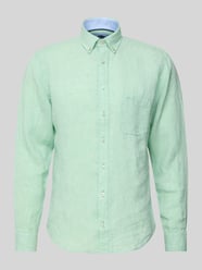 Regular Fit Leinenhemd mit Button-Down-Kragen von Fynch-Hatton - 2