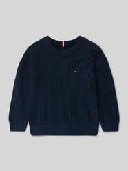 Regular Fit Strickpullover aus Baumwoll-Mix von Tommy Hilfiger Kids - 10
