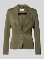 Blazer mit 2-Knopf-Leiste und Viskose-Anteil Modell 'NANNI' von FREE/QUENT Grün - 5