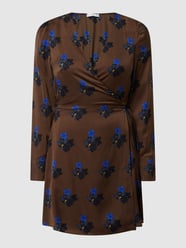 Wickelkleid mit floralem Muster Modell 'Cress' von Mango Braun - 7