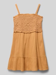 Kleid mit Spaghettiträgern Modell 'marcela' von Mango Orange - 8