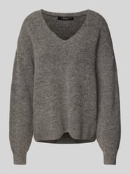 Loose Fit Strickpullover mit Wollanteil Modell 'DESMA' von Vero Moda Grau - 20