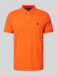 Regular Fit Poloshirt mit Label-Stitching von MCNEAL Orange - 6