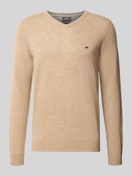 Strickpullover aus Woll-Kaschmir-Mix von Fynch-Hatton Beige - 44