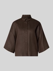Bluzka lniana o pudełkowym kroju z rękawem o dł. 3/4 model 'RITO' od MM by Max Mara - 23