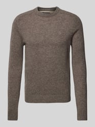 Wollpullover mit Label-Stitching von MCNEAL Grau - 18