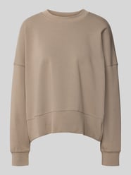 Oversized Sweatshirt mit breitem Bund von Juvia Beige - 39