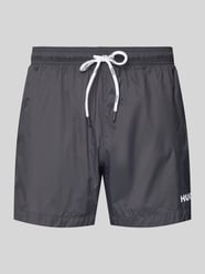 Badeshorts mit Label-Print Modell 'HAITI' von HUGO - 47