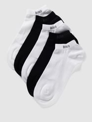 Sneakersocken mit Label-Schriftzug im 5er-Pack Modell 'Uni Color' von BOSS Weiß - 39