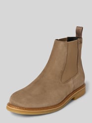 Chelsea boots van suède, model 'KOPE_CHEB' van BOSS Beige - 37