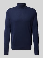 Wollpullover mit Rollkragen und Kaschmir-Anteil von Christian Berg Men Blau - 40