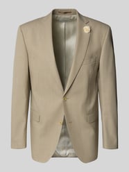 slim fit colbert met 2 knopen van scheerwolmix model 'Shelby' van Carl Gross Beige - 10