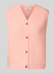 Regular fit mouwloos vest van wolmix van Marc O'Polo Denim Fuchsia - 1