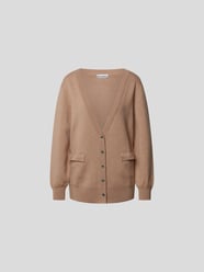 Strickjacke mit Pattentaschen von Paco Rabanne Beige - 9