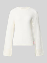 Strickpullover mit Rundhalsausschnitt Modell 'Ronja' von OH APRIL Beige - 38