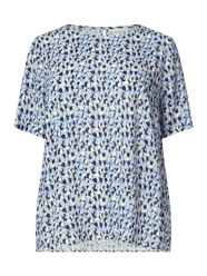 PLUS SIZE blouseshirt van viscose, model 'Anita'  van ONLY CARMAKOMA Blauw - 47