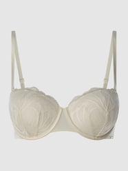 Push-up-bh van kant en mesh van Calvin Klein Underwear Wit - 25