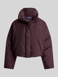 boxy fit gewatteerd jack met gestikt logo van Polo Ralph Lauren Bordeaux - 8