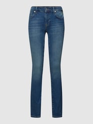 Jeansy o kroju skinny fit z 5 kieszeniami model ‘ADRIANA’ od Mavi Jeans Niebieski - 42