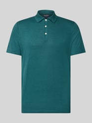 regular fit poloshirt van mix van linnen en elastaan van OLYMP Level 5 - 19