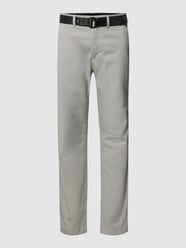 Chino inclusief riem, model 'Twill' van CK Calvin Klein Grijs / zwart - 41