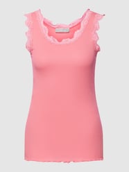 Tanktop mit Spitzenbesatz von Fransa Pink - 39
