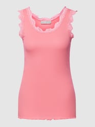 Tanktop mit Spitzenbesatz von Fransa Pink - 4