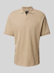 Poloshirt mit gerippten Ärmelabschlüssen Modell 'BLADON' von Jack & Jones Premium Beige - 10