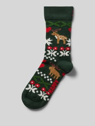 Socken mit Label-Print Modell 'Reindeer Love' von Happy Socks - 24