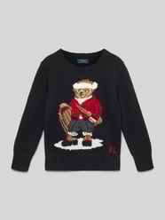 Gebreide pullover met motief en ronde hals van Polo Ralph Lauren Kids - 26
