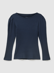 Longsleeve in Ripp-Optik Modell 'LARISA' von Name It Blau / Türkis - 38